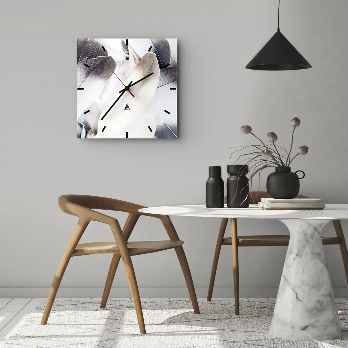 Horloge murale - Pendule murale - Presque angélique - 40x40 cm