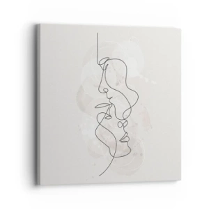 Impression sur toile - Image sur toile - Emmêlé dans une étreinte - 30x30 cm