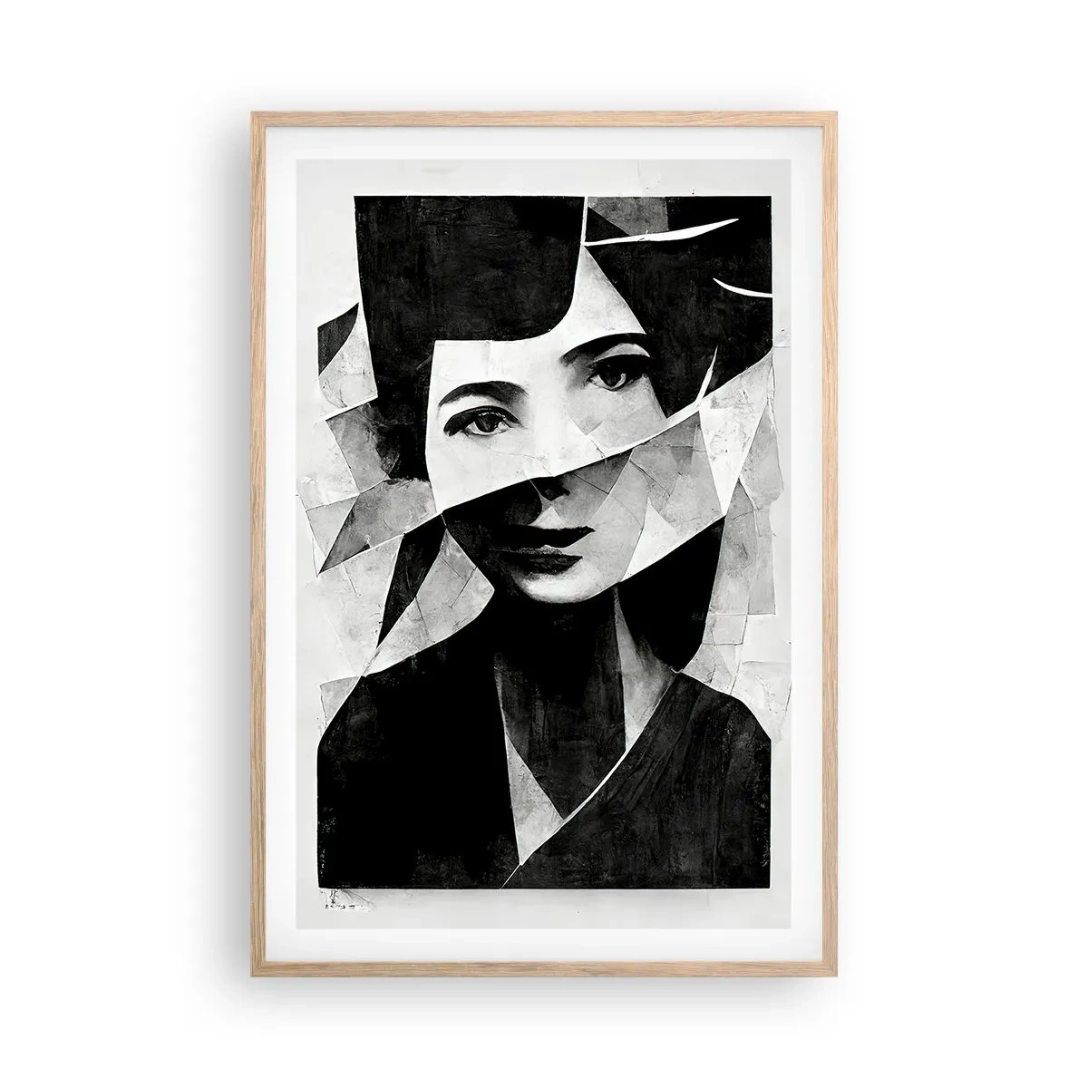 Affiche dans un chêne clair - Poster - Vraiment ce que tu es… - 61x91 cm