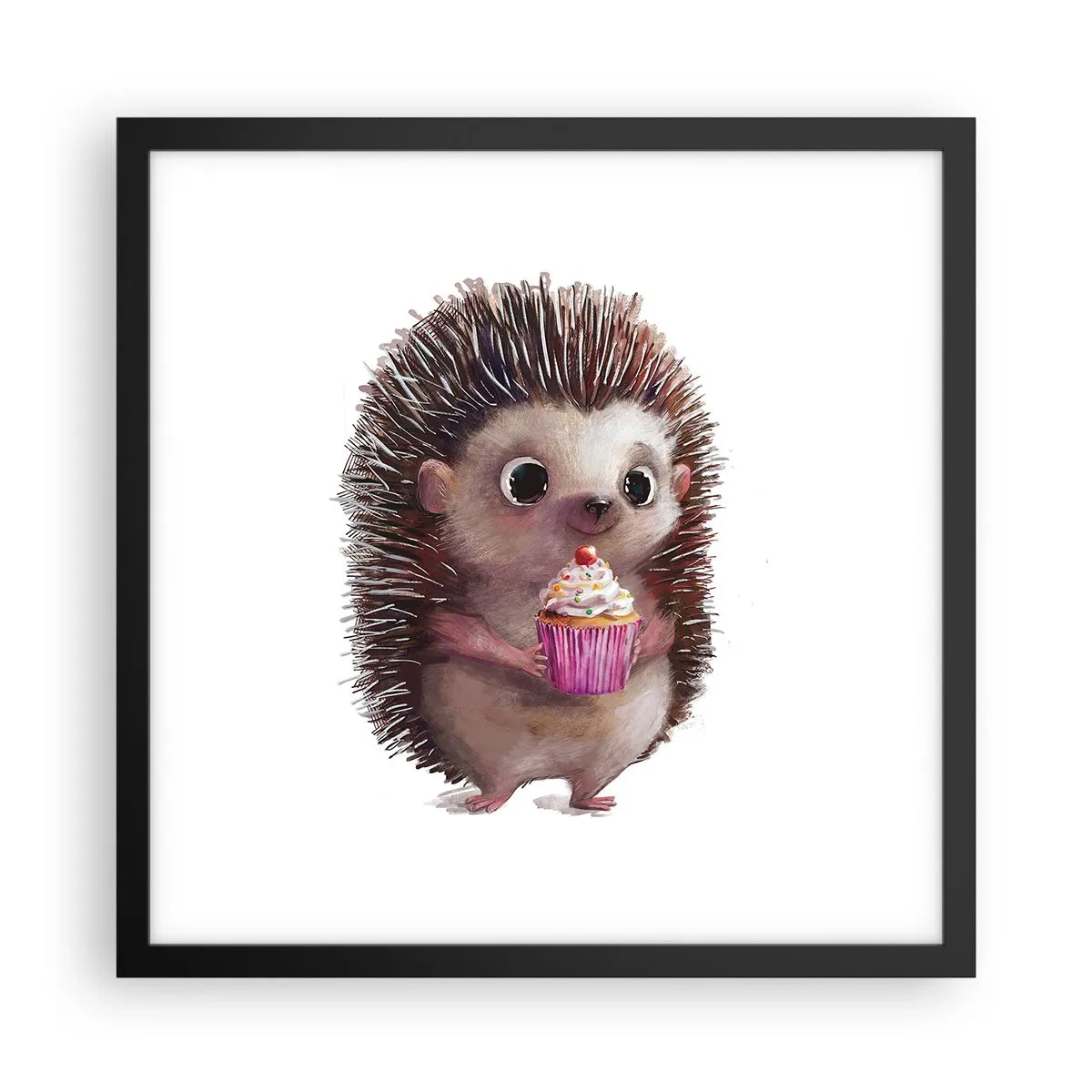 Affiche dans un cadre noir - Poster - La fête c'est tous les jours - 40x40 cm