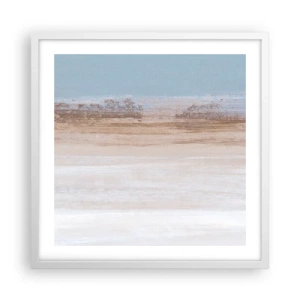 Affiche dans un cadre blanc - Poster - Paysage ambigu - 50x50 cm