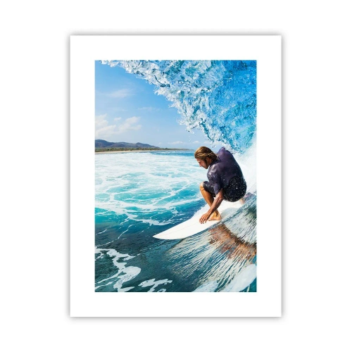 Affiche - Poster - Danse avec les vagues - 30x40 cm