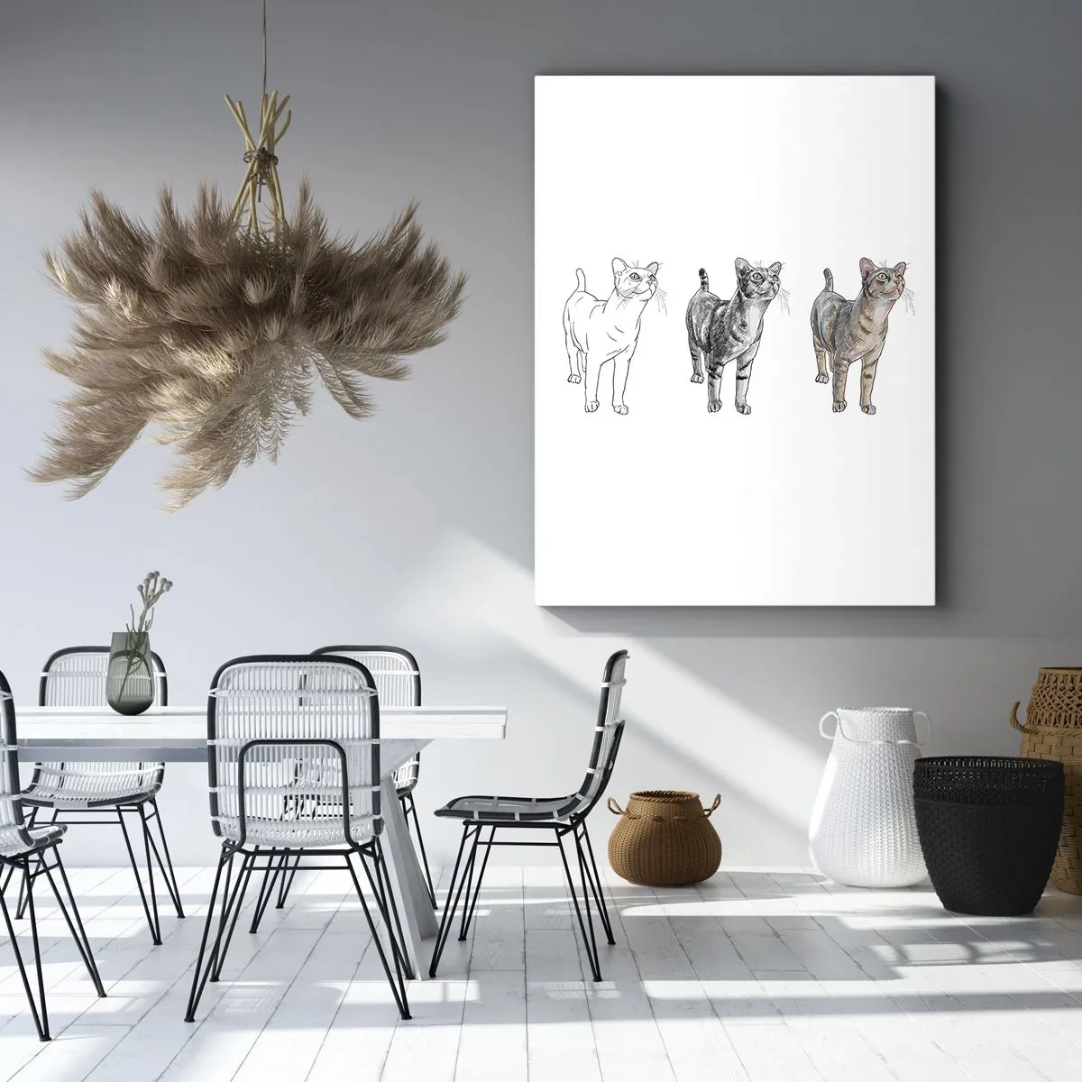 Impression sur toile - Image sur toile - Leçon de dessin - 45x80 cm