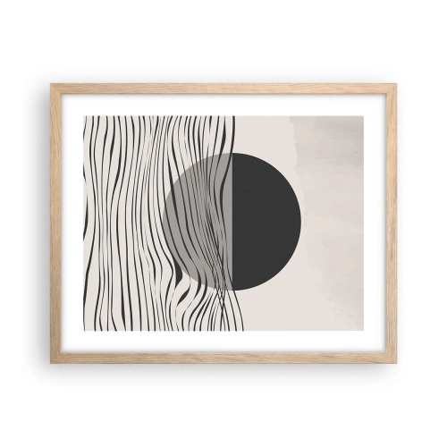 Affiche dans un chêne clair - Poster - Demi composition - 50x40 cm