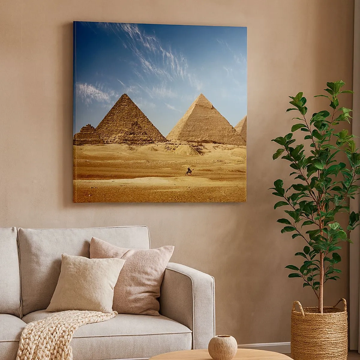 Impression sur toile - Image sur toile - 40 siècles vous regardent - 30x30 cm