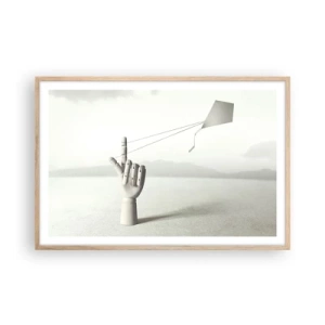 Affiche dans un chêne clair - Poster - Épreuve de force - 91x61 cm