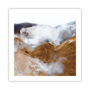 Affiche - Poster - Le charme brut de l'Islande - 50x50 cm