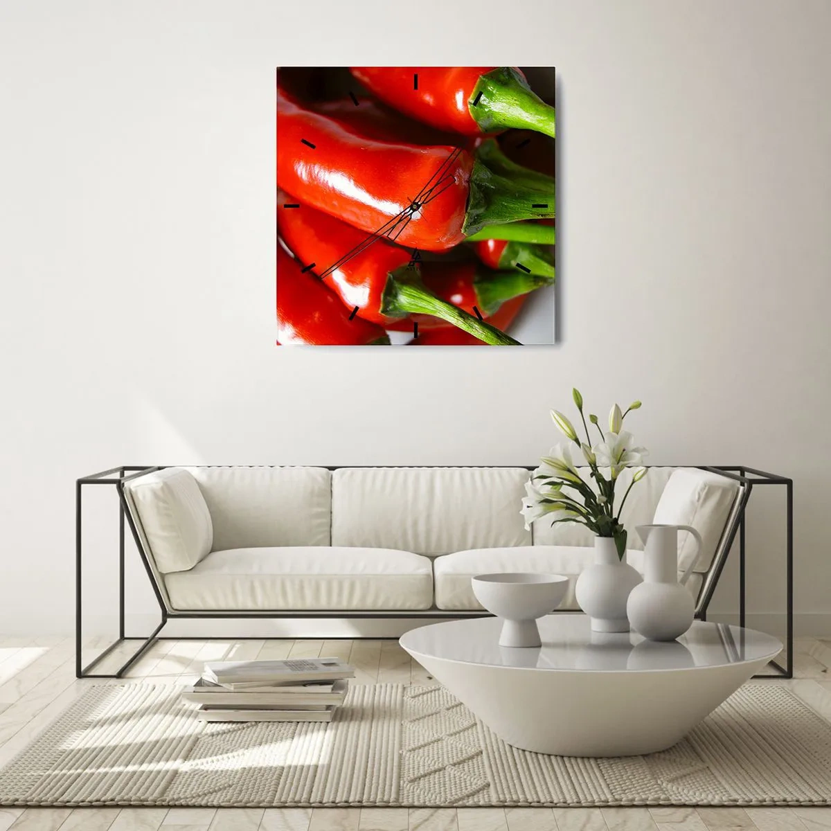 Horloge murale - Pendule murale - Juteux, brillant, lisse - 40x40 cm