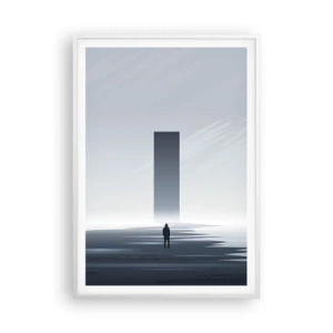 Affiche dans un cadre blanc - Poster - Opportunité ou menace ? - 70x100 cm