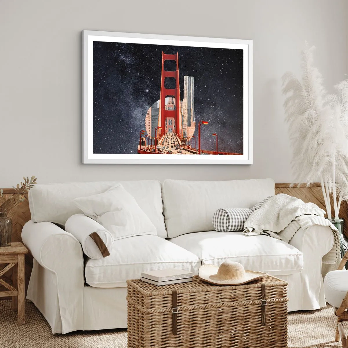 Affiche dans un cadre blanc - Poster - Toujours au centre - 50x40 cm