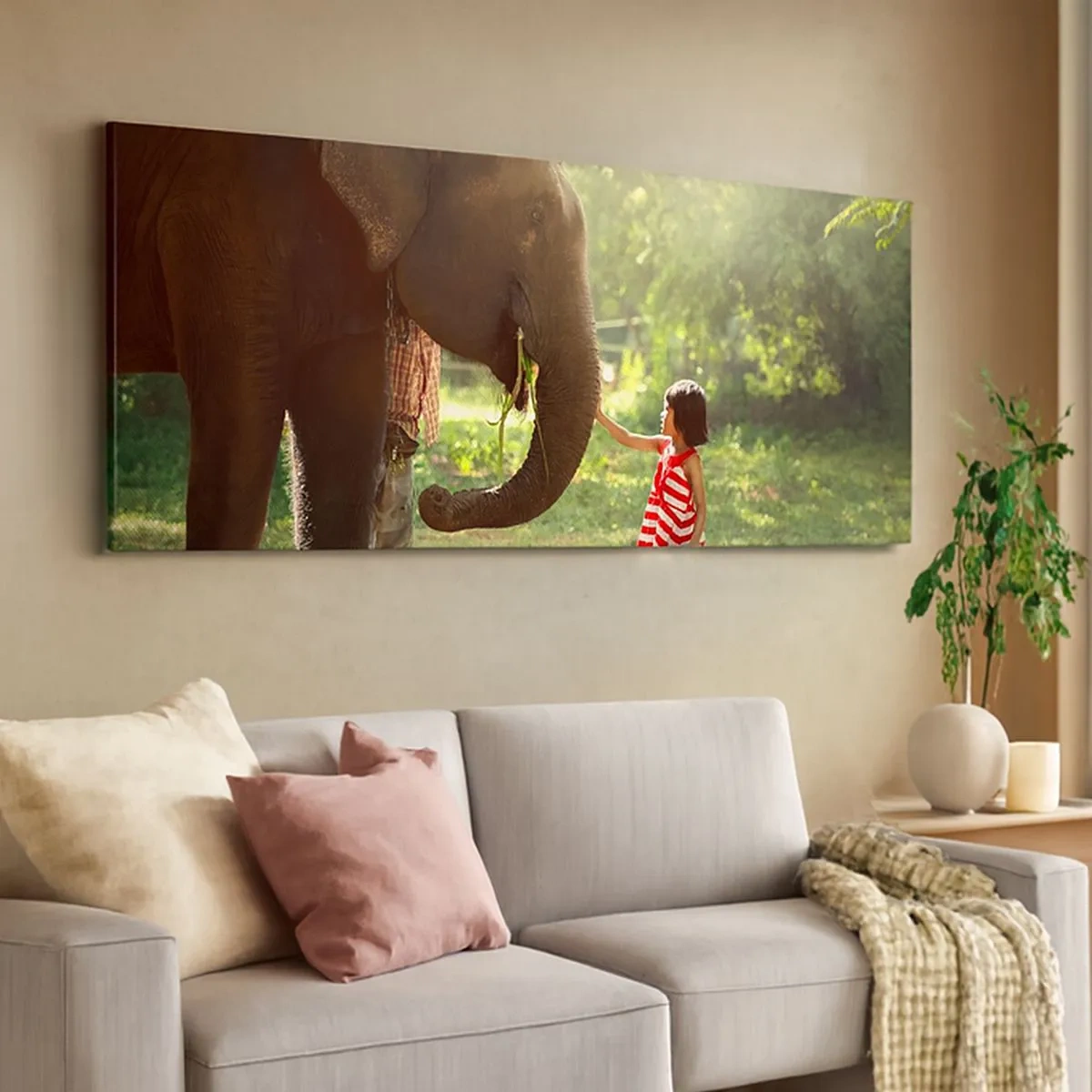 Impression sur toile - Image sur toile - La force de l'amitié - 100x40 cm