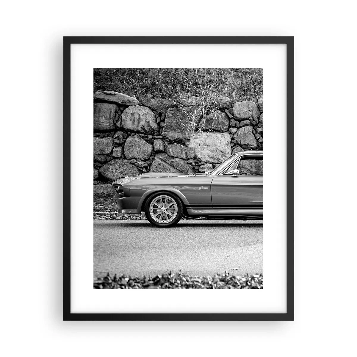 Affiche dans un cadre noir - Poster - Légende des années 60 - 40x50 cm