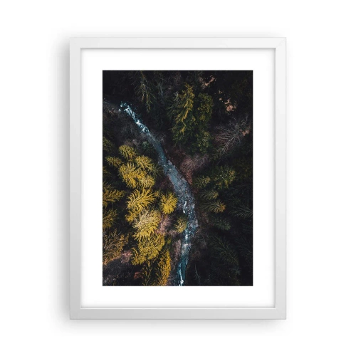 Affiche dans un cadre blanc - Poster - De plus en plus vite - 30x40 cm