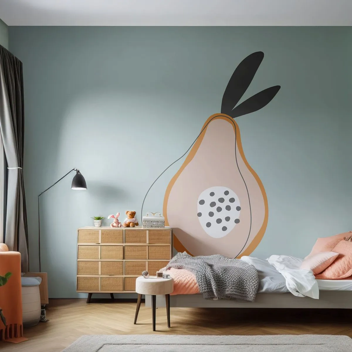 Papier Peint Autocollant Deluxe Sticker - Pénétrer la nature des choses - Graphique, Poire, Morceau - 250x175 cm