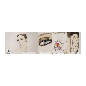 Échantillon de Papier Peint Autocollant Deluxe Sticker - Symbole de l'élégance et de la beauté - Abstraction, Morceau, Femme - 100x30 cm