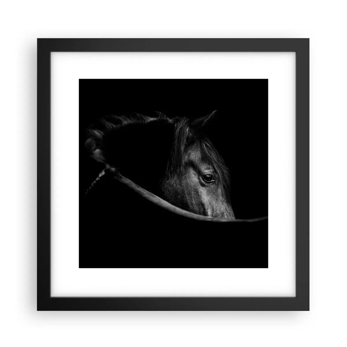 Affiche dans un cadre noir - Poster - Prince Noir - 30x30 cm