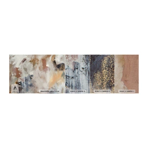 Échantillon de Papier Peint Premium Canvas - Abstraction brumeuse - Morceau, Abstraction, Minimalisme - 100x30 cm