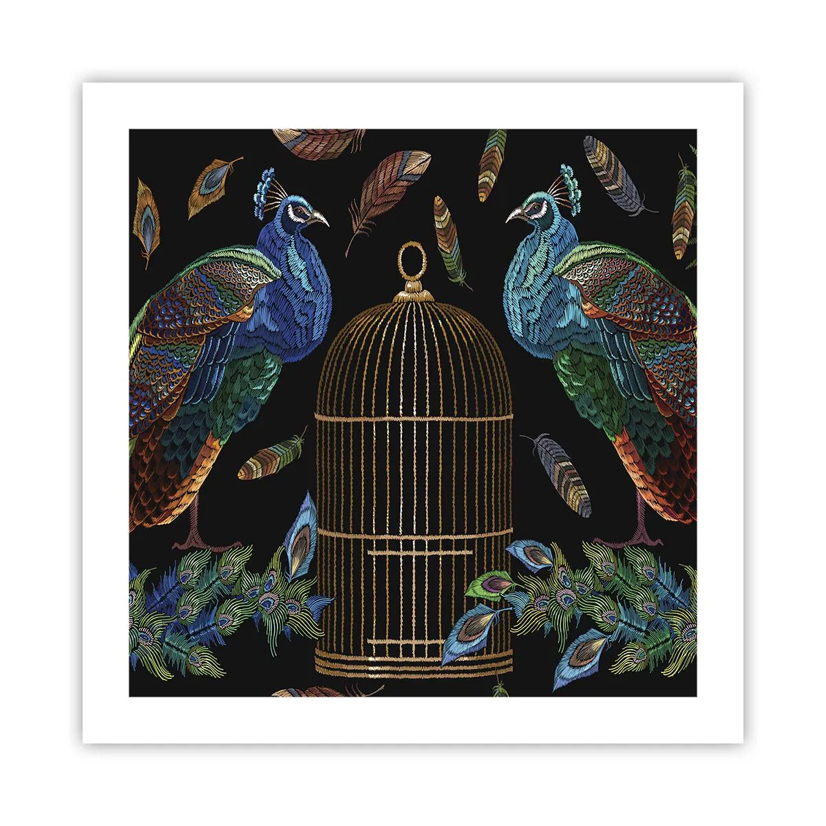 Affiche - Poster - En robes royales - 50x50 cm