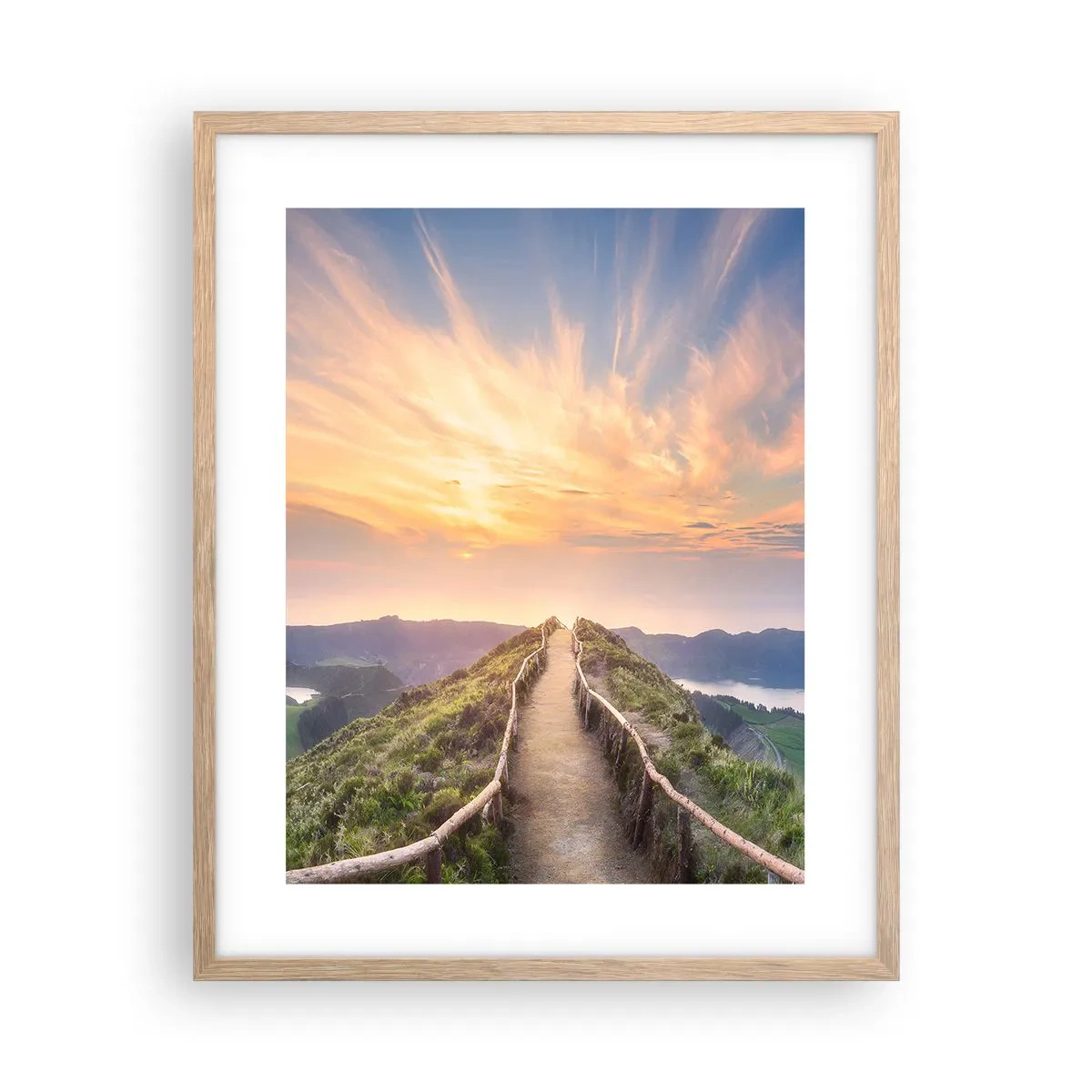 Affiche dans un chêne clair - Poster - Proche du ciel - 40x50 cm