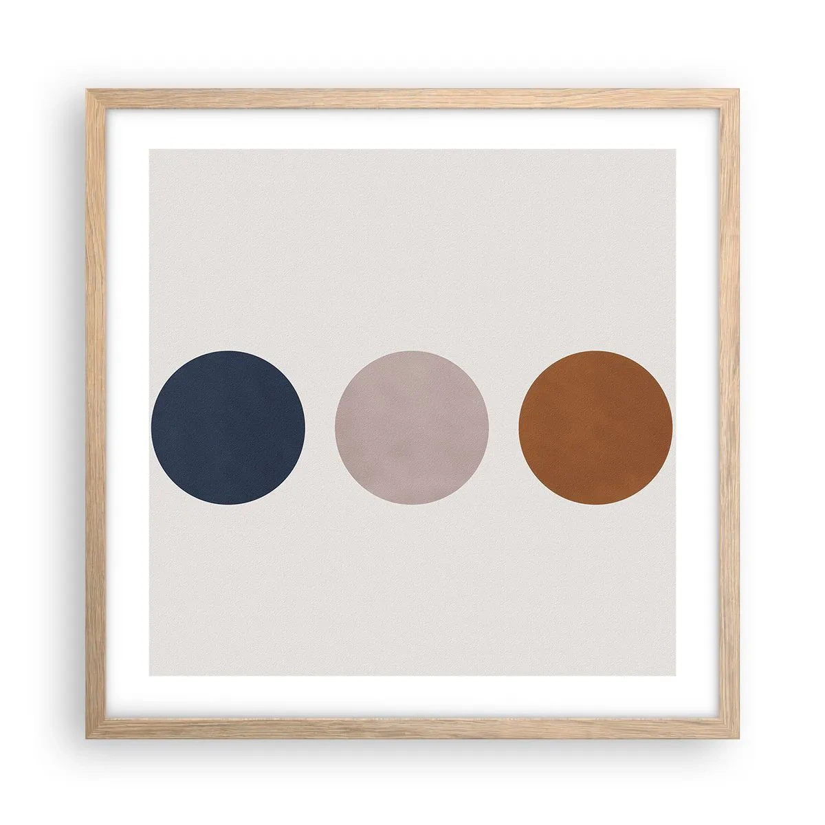 Affiche dans un chêne clair - Poster - Symbole d'excellence - 50x50 cm