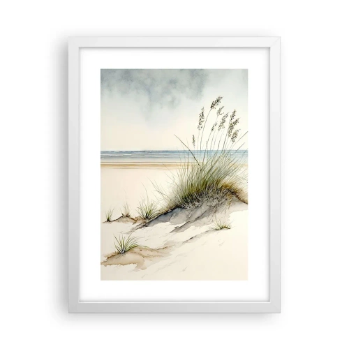 Affiche dans un cadre blanc - Poster - Choyé par le vent - 30x40 cm