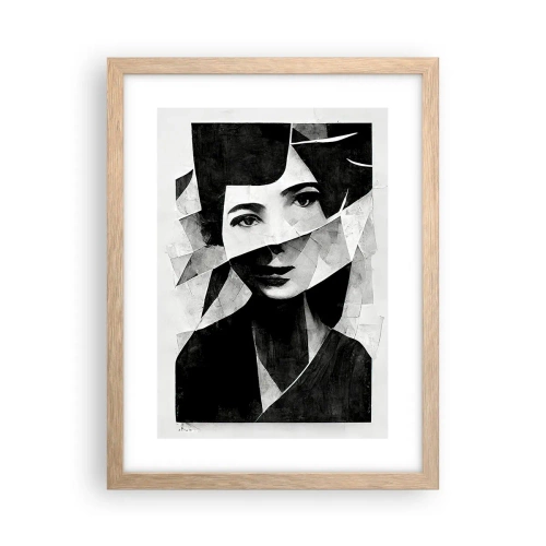 Affiche dans un chêne clair - Poster - Vraiment ce que tu es… - 30x40 cm