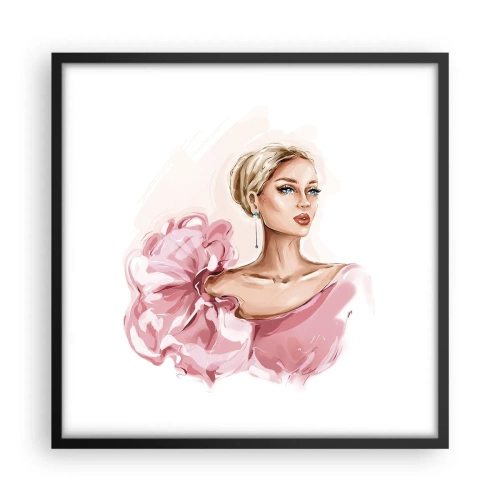 Affiche dans un cadre noir - Poster - Comme peinte... - 50x50 cm