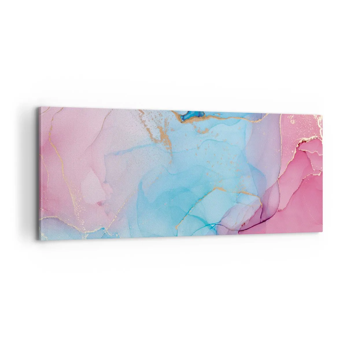 Impression sur toile - Image sur toile - Rencontre et mélange - 100x40 cm