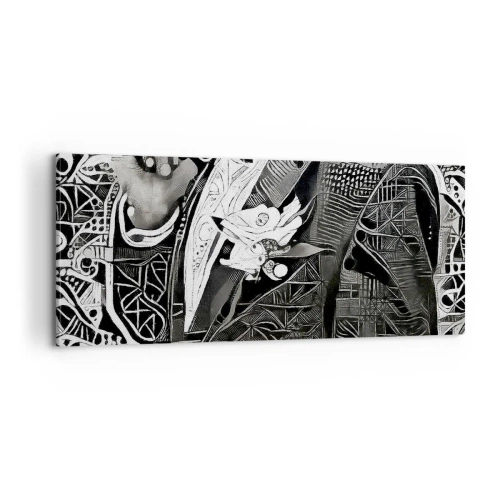 Impression sur toile - Image sur toile - Seulement en apparence un homme froid - 100x40 cm