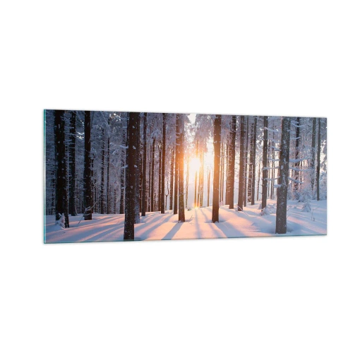 Impression sur verre - Image sur verre - Clairement en noir et blanc - 100x40 cm