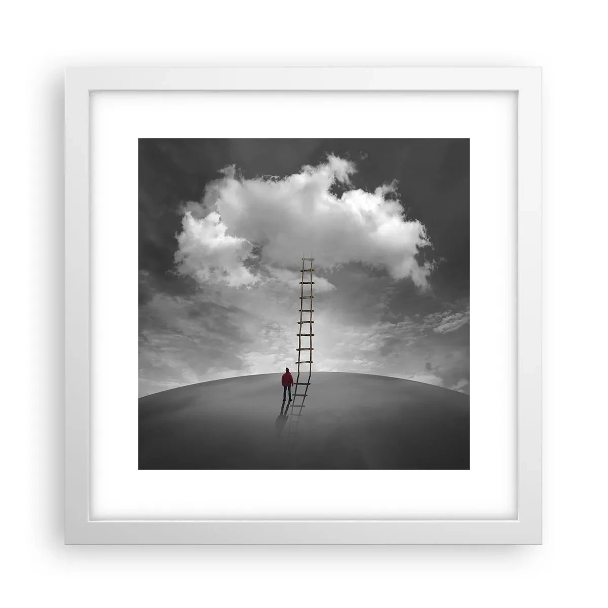 Affiche dans un cadre blanc - Poster - Tout est possible - 30x30 cm