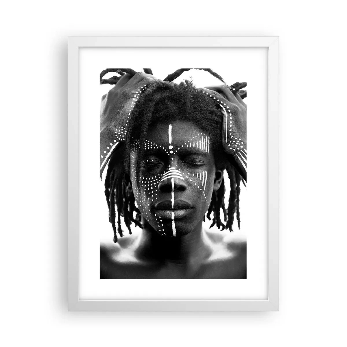 Affiche dans un cadre blanc - Poster - Où êtes-vous? - 30x40 cm
