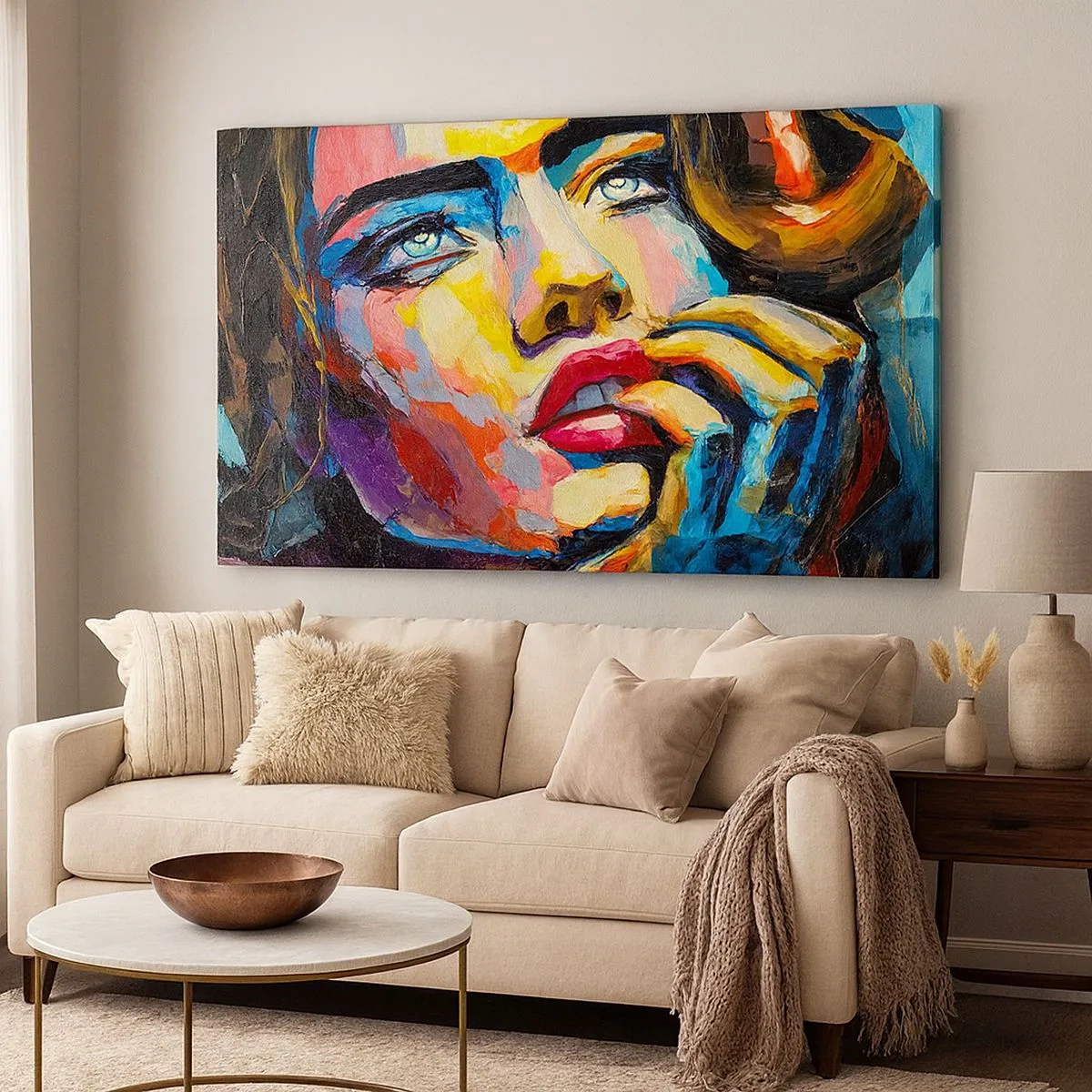 Impression sur toile - Image sur toile - Les rêves volent dans le ciel comme des oiseaux - 100x40 cm