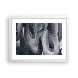 Affiche dans un cadre blanc - Poster - La fluidité de la réalité - 40x30 cm