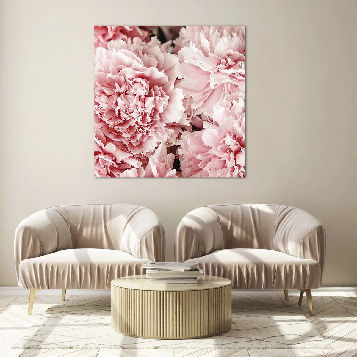 Impression sur verre - Image sur verre - Rêve rose - 40x40 cm