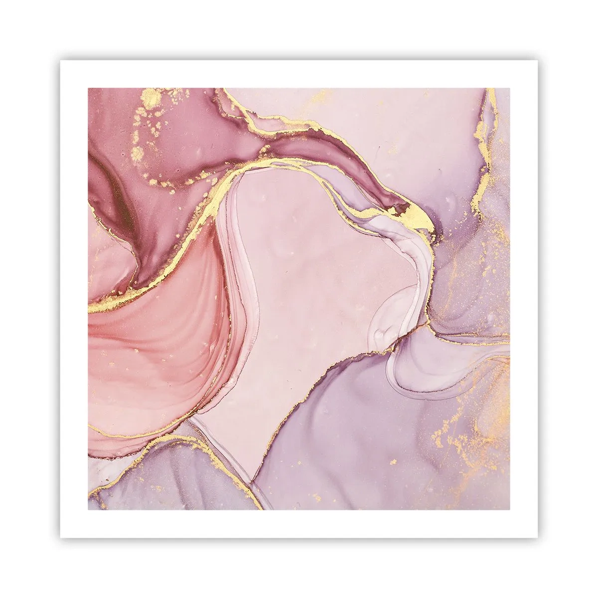 Affiche - Poster - Caresse de couleurs - 60x60 cm