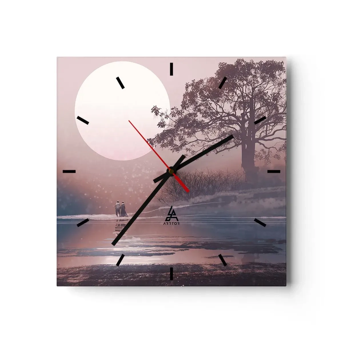 Horloge murale - Pendule murale - Merveilles de la nuit - 40x40 cm