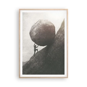 Affiche dans un chêne clair - Poster - Je crois contre tout espoir - 70x100 cm