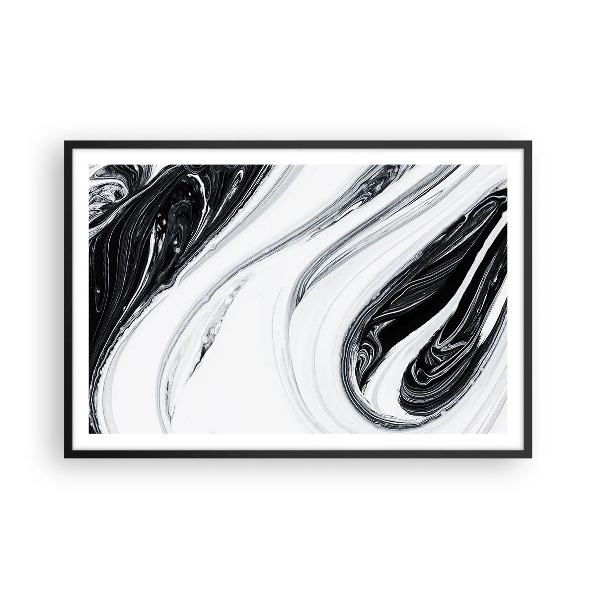 Affiche dans un cadre noir - Poster - Une combinaison d'opposés - 91x61 cm