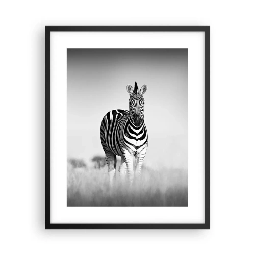 Affiche dans un cadre noir - Poster - Le monde est bel et bien noir et blanc - 40x50 cm