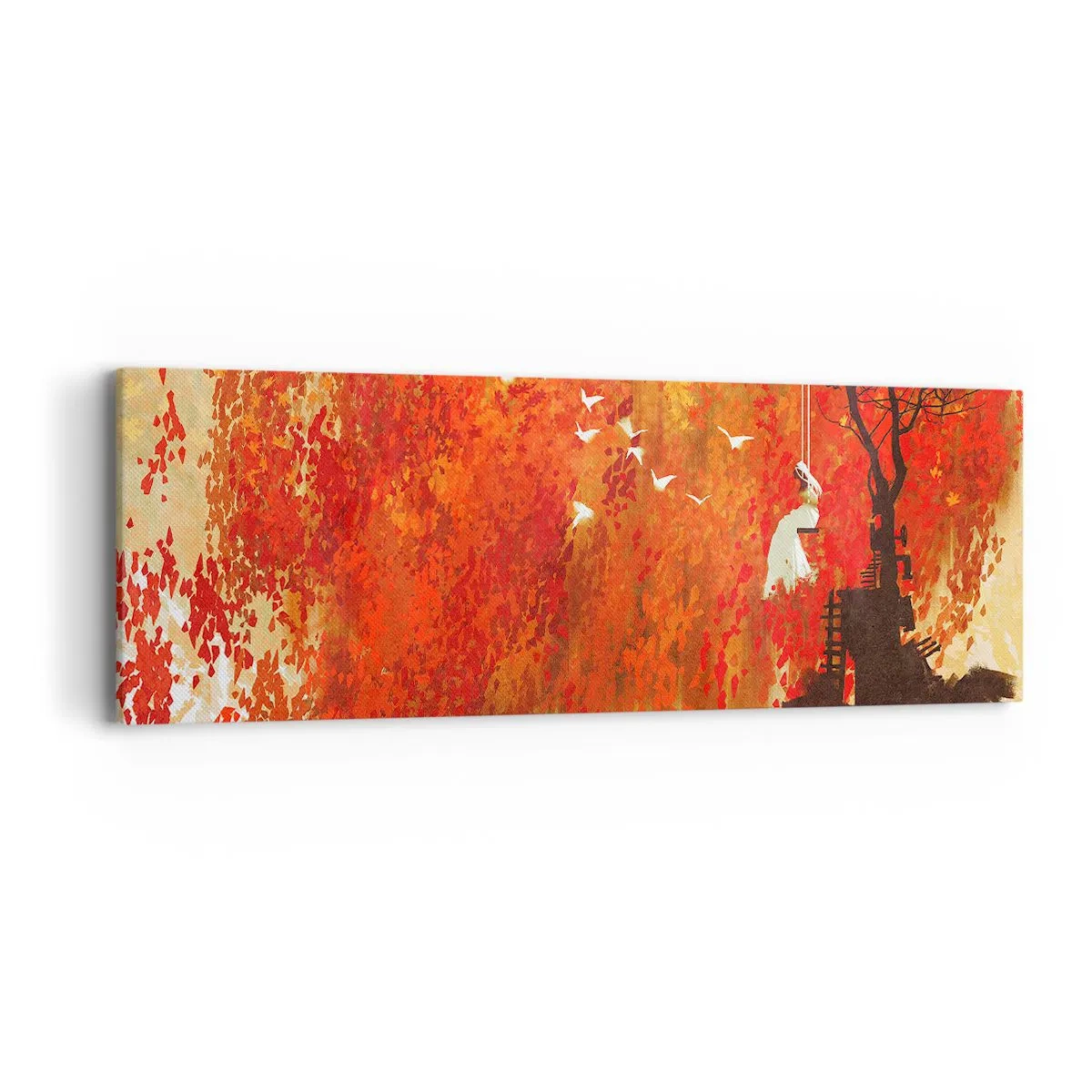 Impression sur toile - Image sur toile - S'envolera-t-il avec eux ? - 90x30 cm