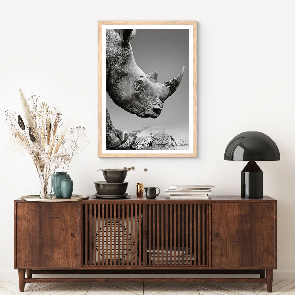 Affiche dans un chêne clair - Poster - Force inarrêtable - 40x50 cm