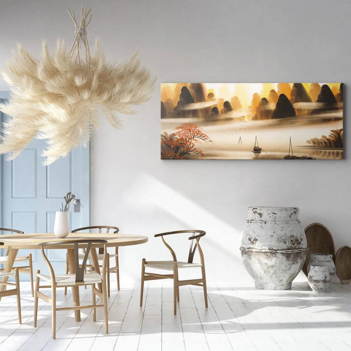 Impression sur toile - Image sur toile - Plus loin que l'Extrême-Orient - 90x30 cm