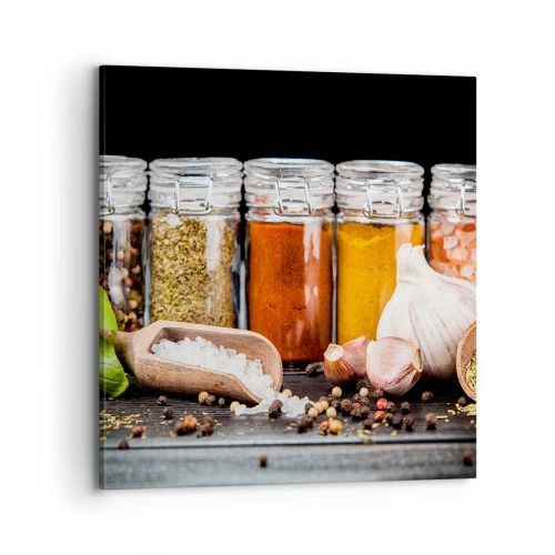 Impression sur toile - Image sur toile - Pour que la vie ait du goût - 70x70 cm