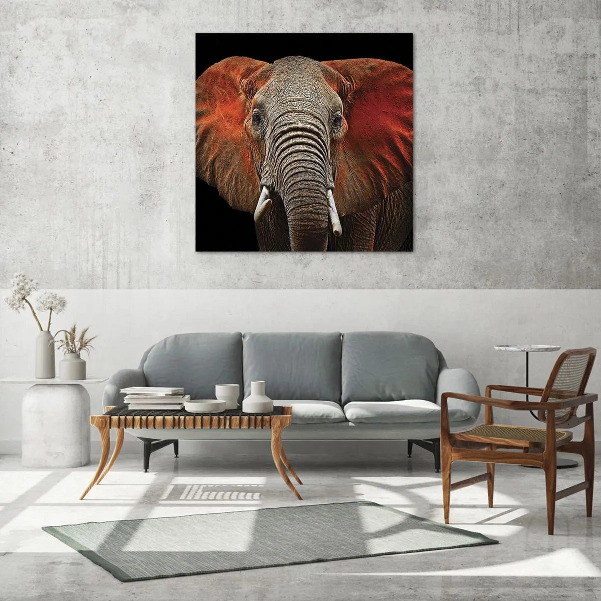 Impression sur verre - Image sur verre - Je suis sauvage, et toi? - 30x30 cm