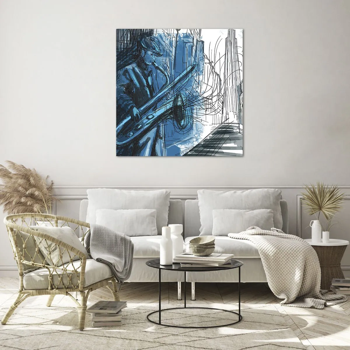 Impression sur verre - Image sur verre - Rhapsodie urbaine - 30x30 cm