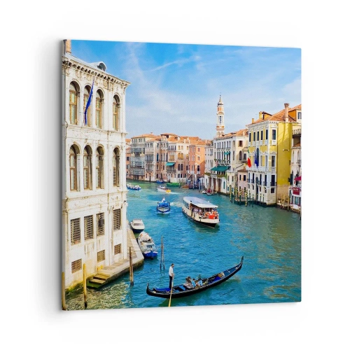 Impression sur toile - Image sur toile - Trafic de rue unique au monde - 50x50 cm