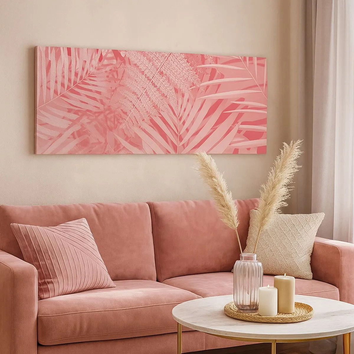 Impression sur toile - Image sur toile - Concept de rose - 100x40 cm