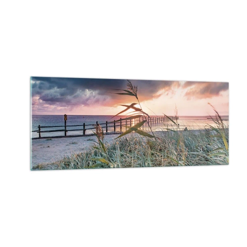 Impression sur verre - Image sur verre - Ça ne passe pas avec le vent - 100x40 cm