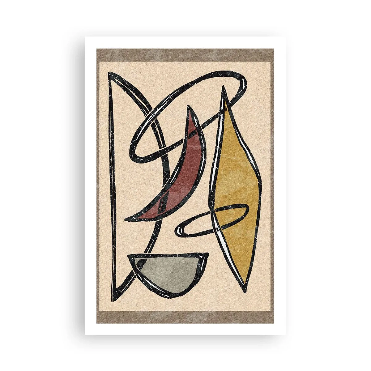 Affiche - Poster - Composition – arcs et ovales - 61x91 cm
